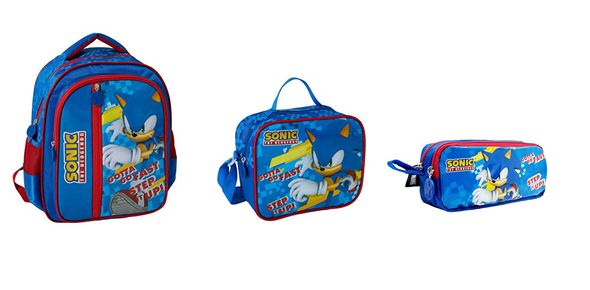 Sonic Okul Çantası (3 parça)