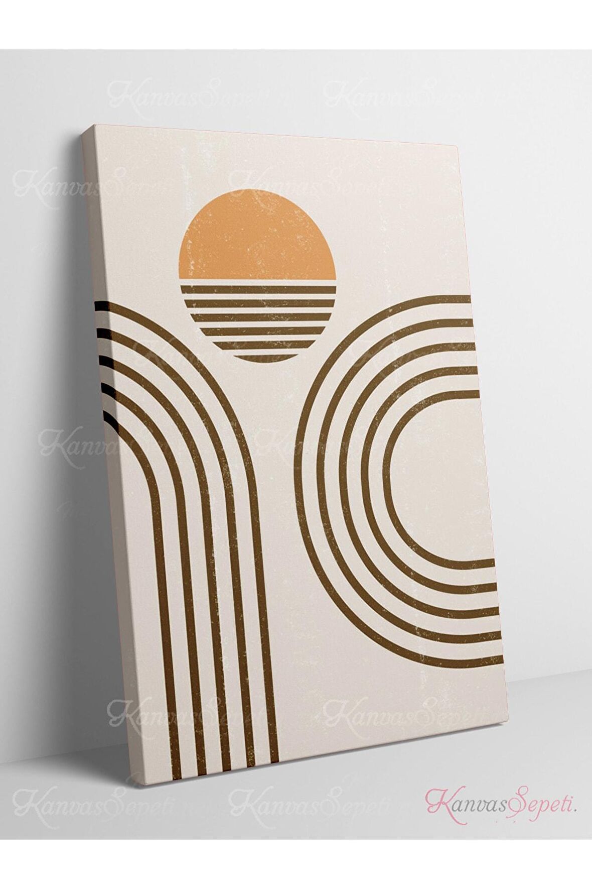 Soyut Dekoratif Vintange Retro Bohe Bohem Boho Bohom Art Vektorel Abstract Color Canvas Kanvas Tablo
