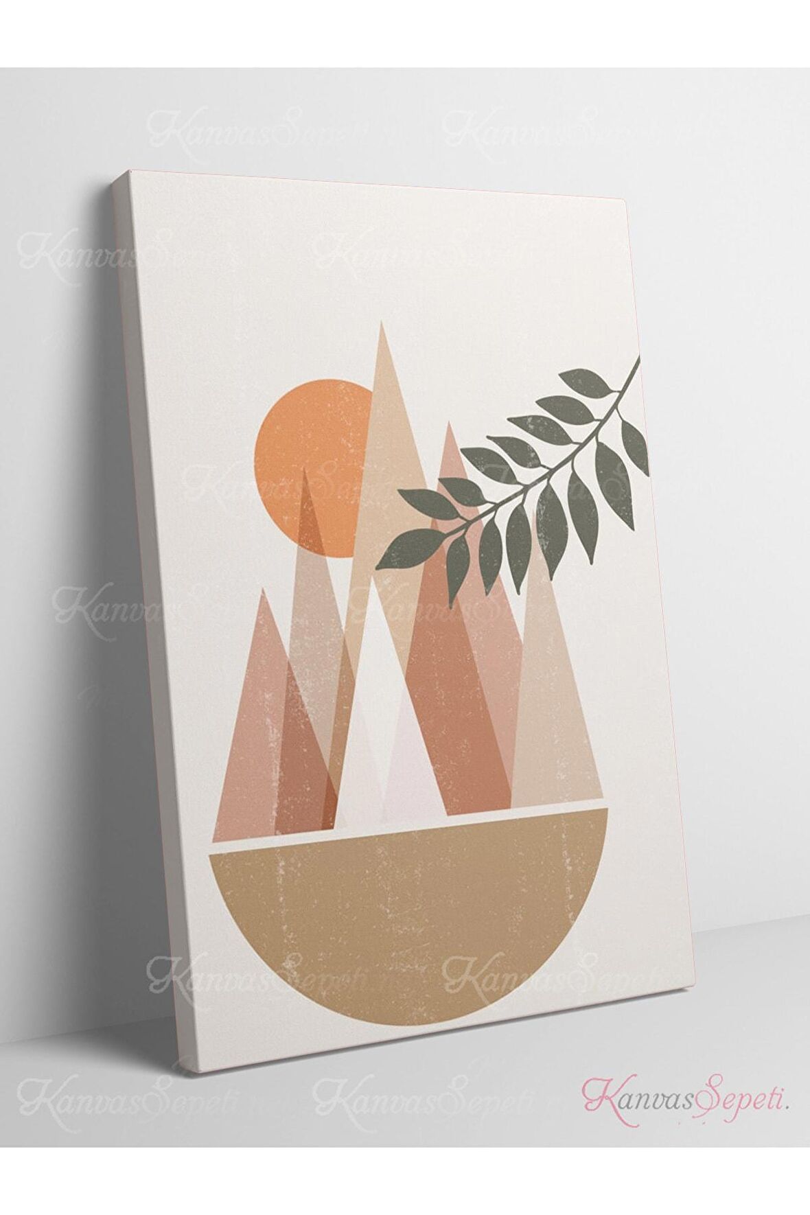 Soyut Dekoratif Vintange Retro Bohe Bohem Boho Bohom Art Vektorel Abstract Color Canvas Kanvas Tablo