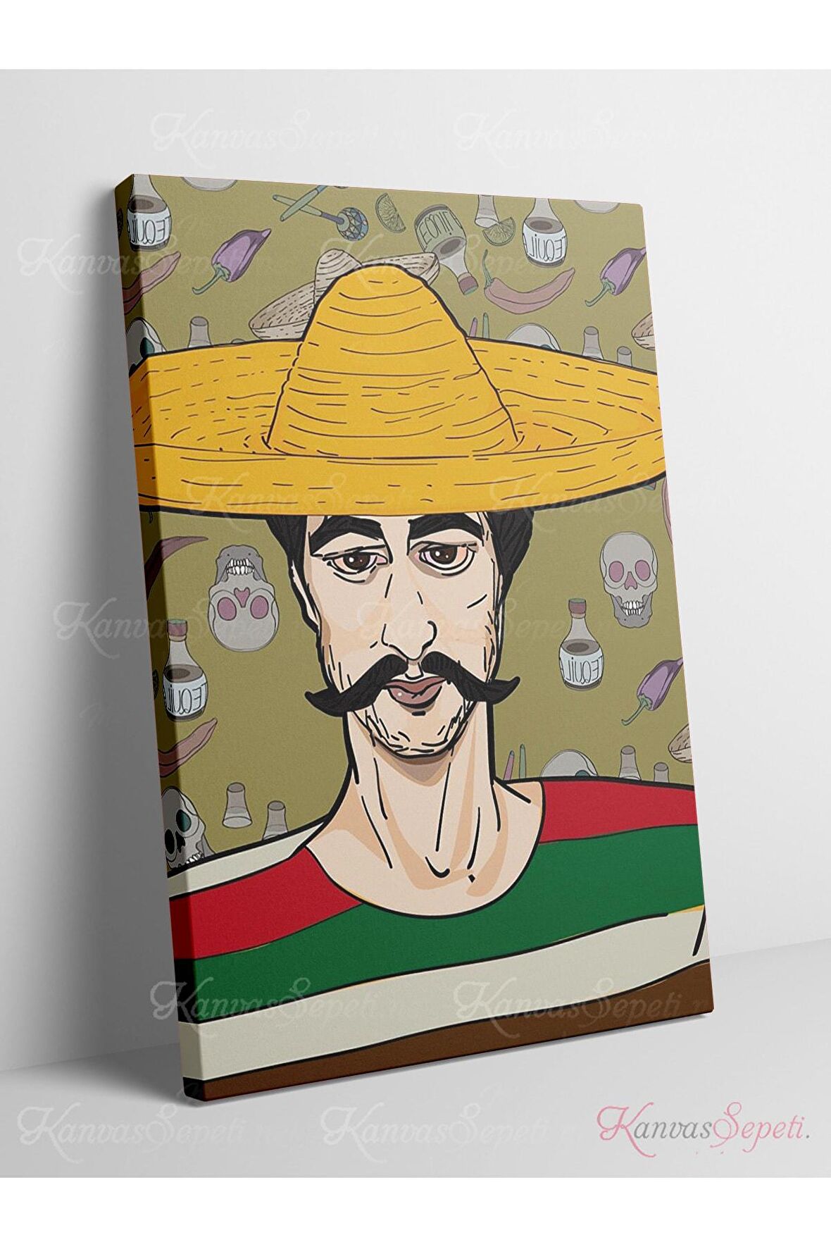 Soyut Dekoratif Vintange Retro Bohe Bohem Boho Bohom Art Vektorel Abstract Color Canvas Kanvas Tablo