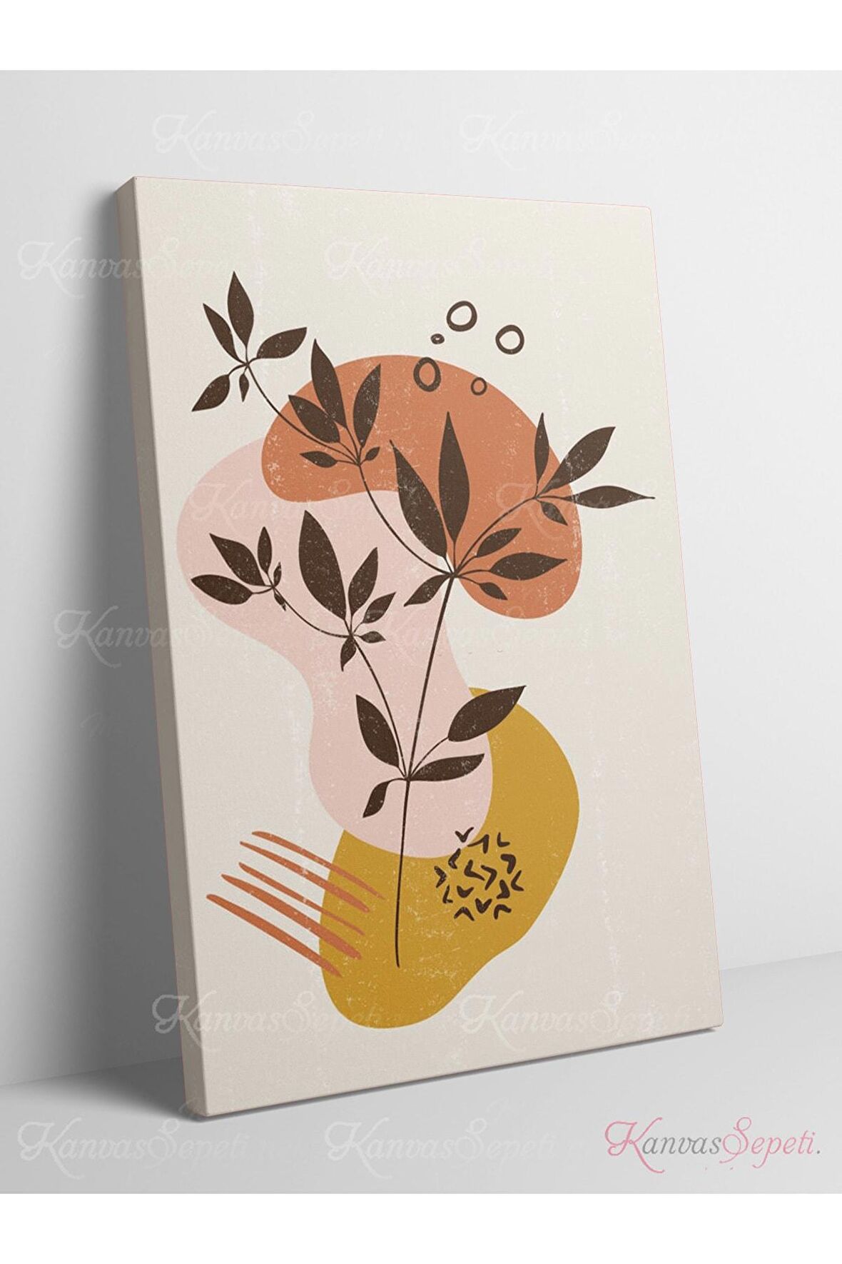 Soyut Dekoratif Vintange Retro Bohe Bohem Boho Bohom Art Vektorel Abstract Color Canvas Kanvas Tablo