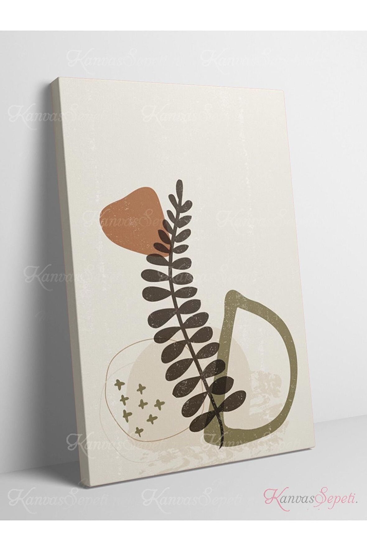 Soyut Dekoratif Vintange Retro Bohe Bohem Boho Bohom Art Vektorel Abstract Color Canvas Kanvas Tablo
