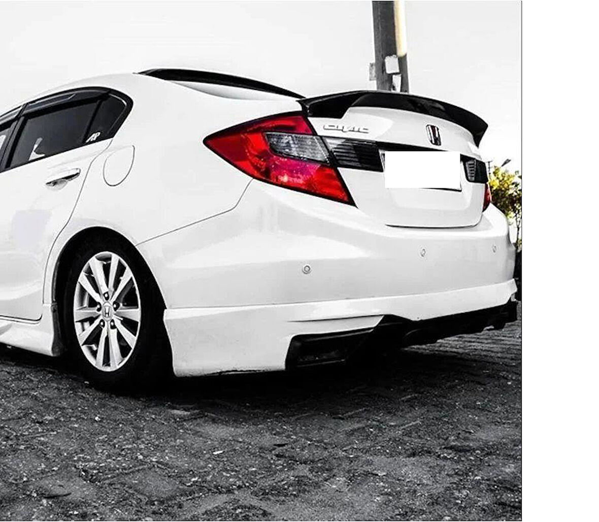 Honda Civic 12-15 Fb7 Spoiler Boyasız