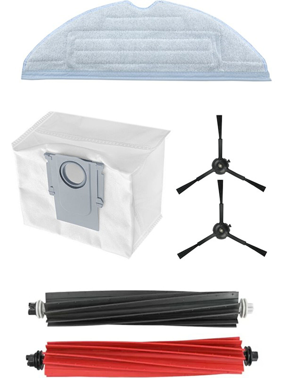 srfn ticaret Roborock S8/S8 Plus(S8+) Uyumlu Anafırça Yanfırça Mop Toz Torbası Yedek Parça