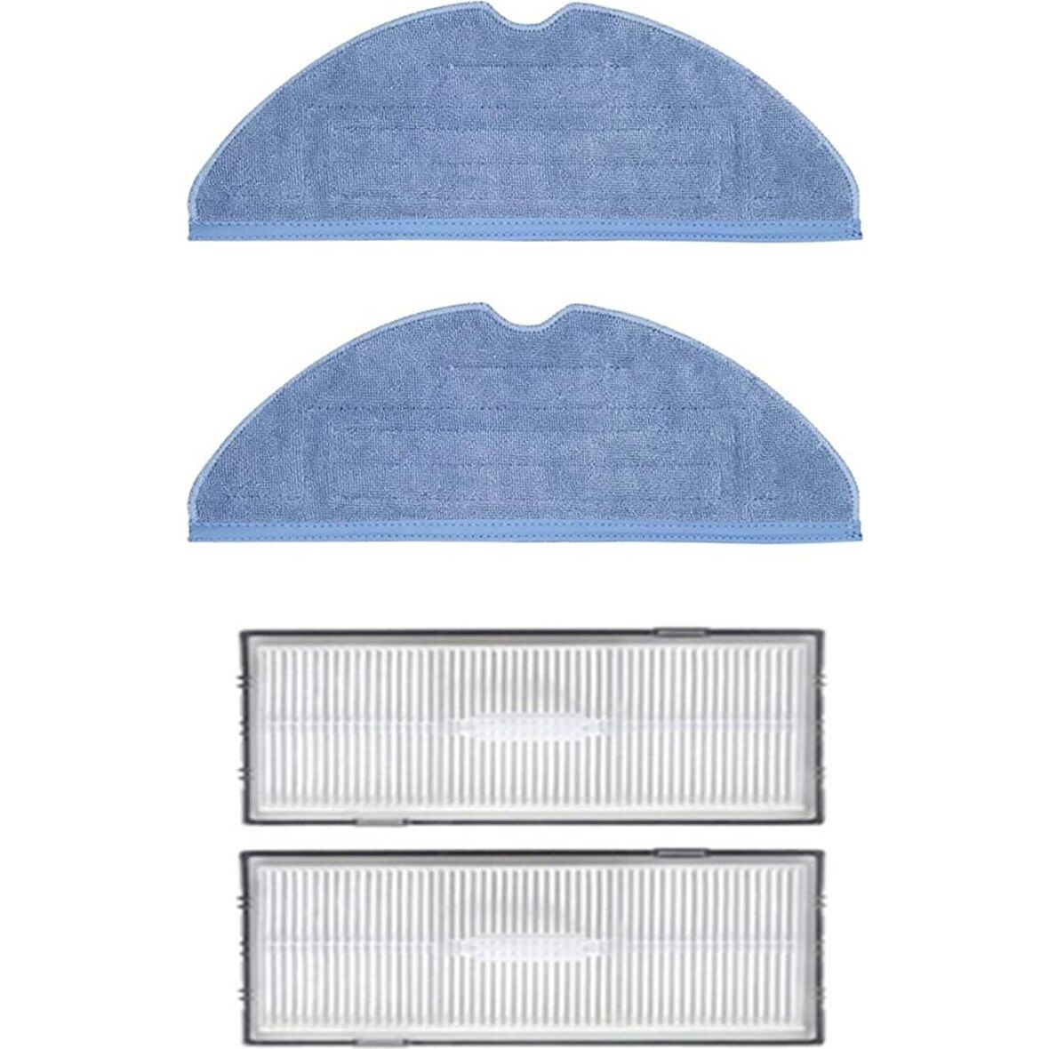 Srfn Ticaret Roborock T7s Plus Uyumlu Mop Bezi ve Hepa Filtre - 4 Parça