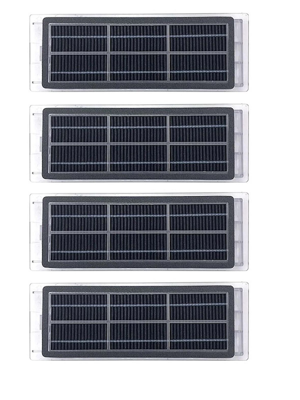 srfn ticaret Xiaomi Mijia S50/S51/S52/S55 Uyumlu Robot Süpürge Hepa Filtresi - Aktif Karbonlu - 4 Adet

