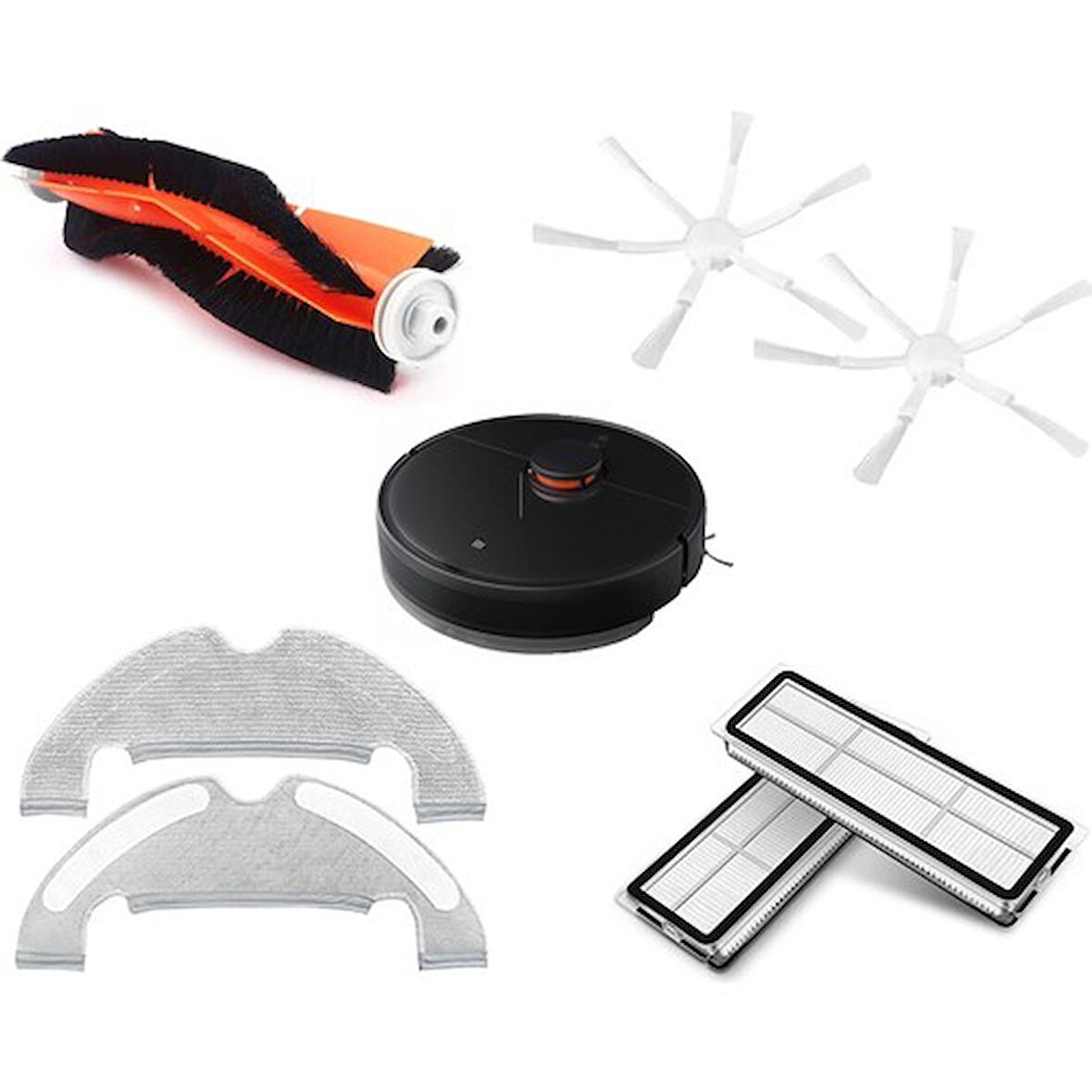 srfn ticaret Xiaomi Mi Robot Vacuum Mop 2 Ultra STYTJ05ZHM Uyumlu Yenileme Seti - 7 Parça