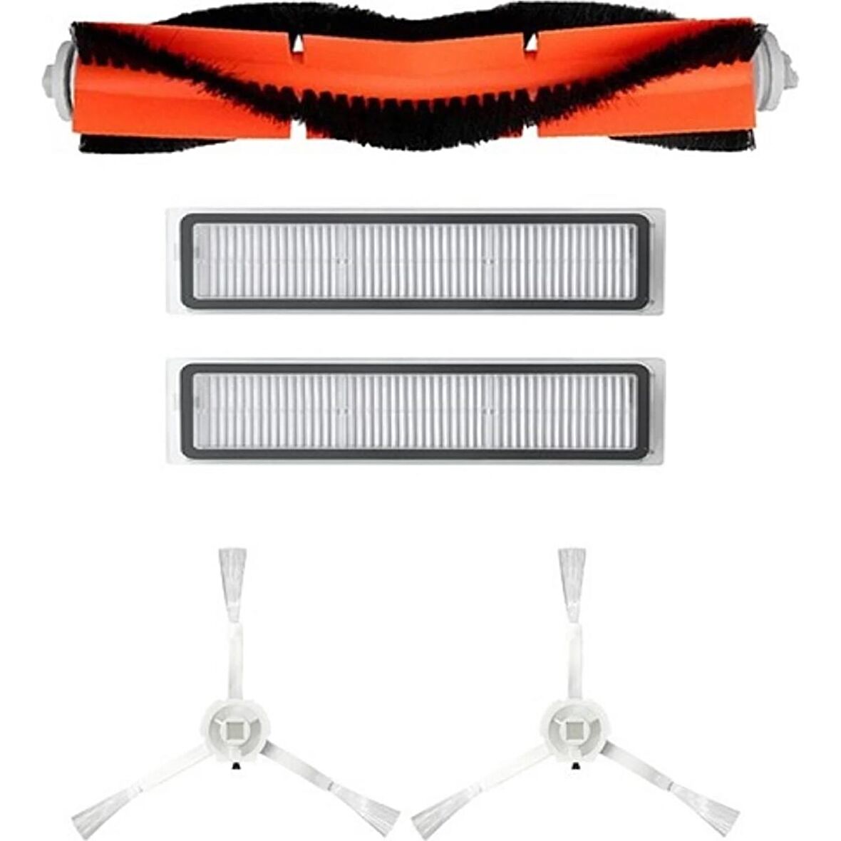 srfn ticaret Xiaomi Dreame D9 Robot Süpürge Uyumlu Hepa Filtre Ana Fırça Yan Fırça Seti