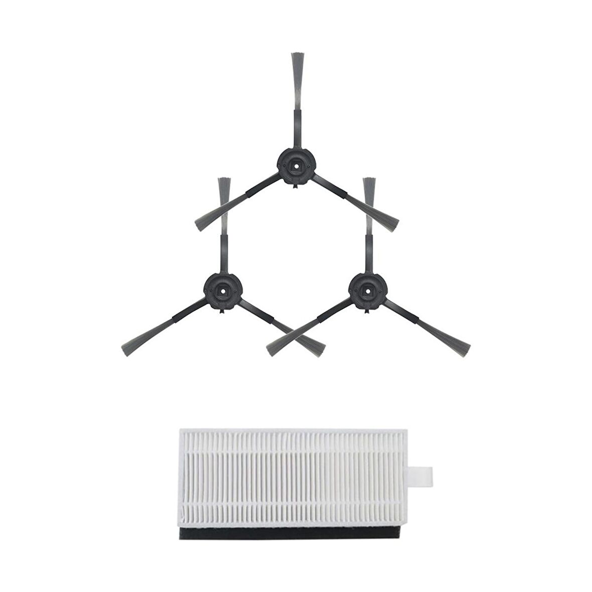 srfn ticaret Viomi S9 Uv Robot Süpürge 4'lü Yedek Parça Seti