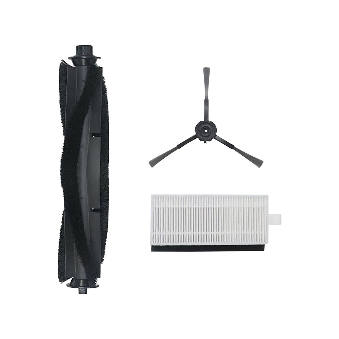 srfn ticaret Viomi S9 Uv Robot Süpürge Ana Fırça/Yan Fırça/Hepa Filtre Seti - 3 Parça