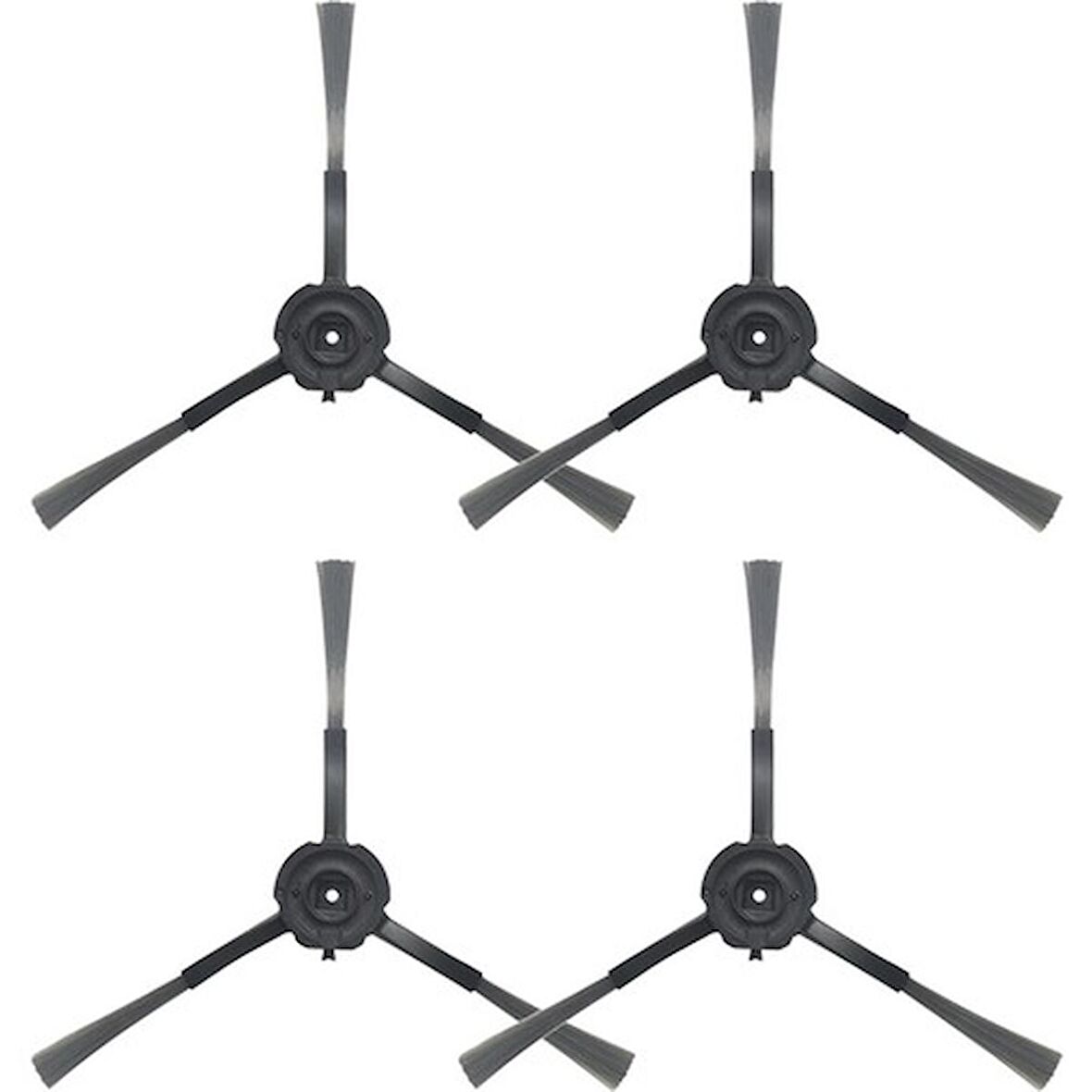 srfn ticaret Viomi S9 Uv Robot Süpürge Yan Fırça - 4 Adet