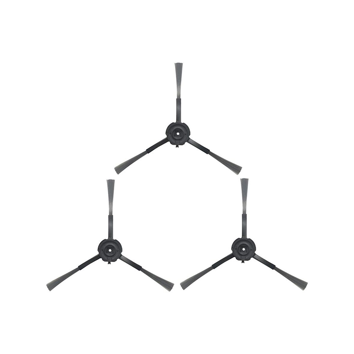 srfn ticaret Viomi S9 Uv Robot Süpürge Yan Fırça - 3 Adet