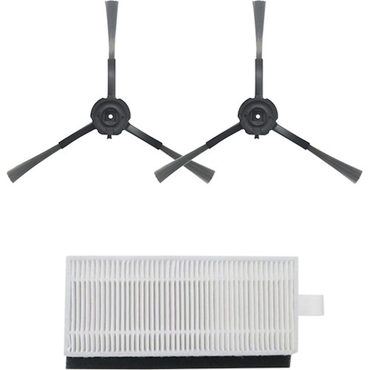srfn ticaret Xiaomi Lydsto R1 Robot Süpürge 2 Yan Fırça 1 Hepa Filtre Seti