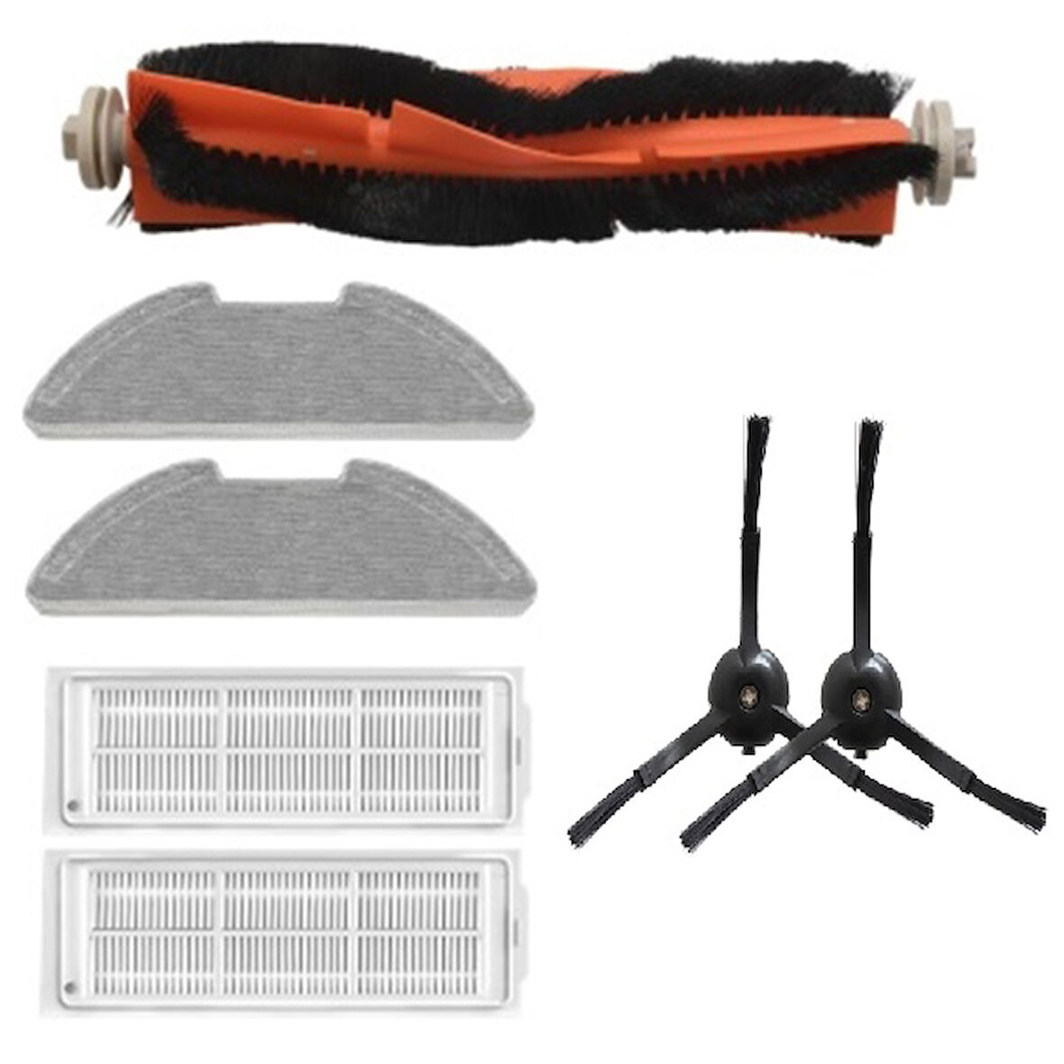 srfn ticaret Xiaomi Mop 2 Lite MJSTL (Siyah) Uyumlu Yedek Parça Seti