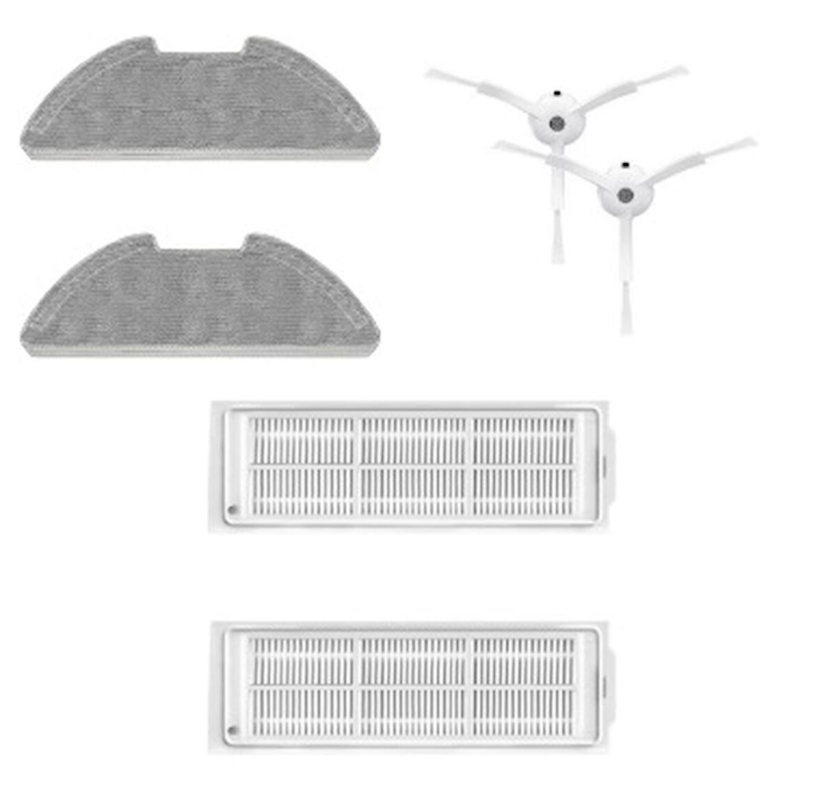 srfn ticaret Xiaomi Mop 2 Lite MJSTL Uyumlu Aksesuar Seti - 6 Parça