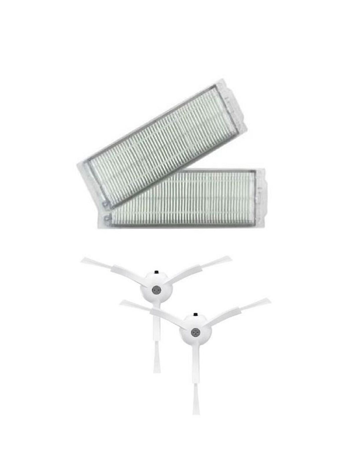 srfn ticaret Xiaomi Mop 2 Pro MJST1SHW Uyumlu Hepa ve Yan Fırça Seti - 4 Parça