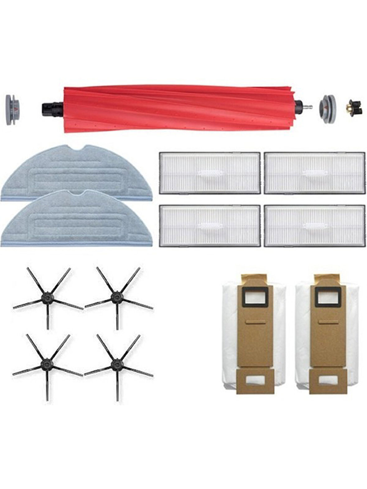 srfn ticaret S7 Robot Süpürge Uyumlu 13 Parça Mega Yedek Parça Set