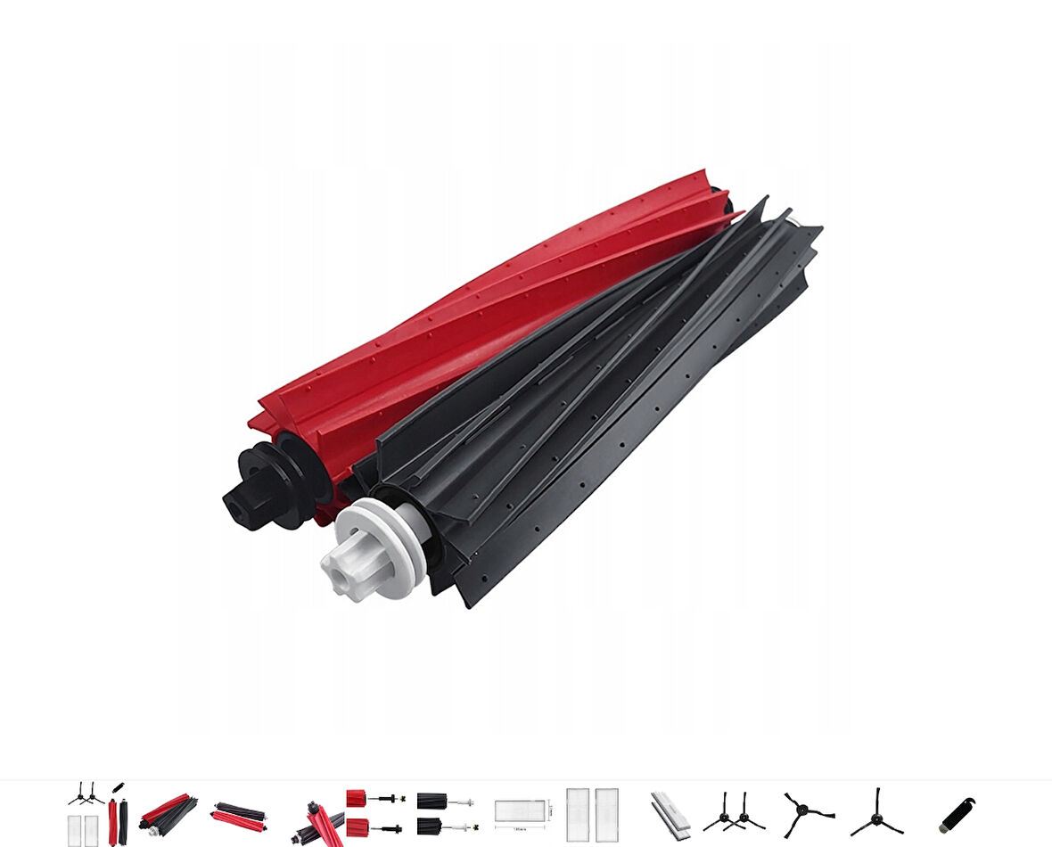 srfn ticaret Roborock S8 Max / S8 MaxV / S7 MaxV Ultra / S80-S85 Uyumlu Ana Fırça-1 Adet (Çiftli)