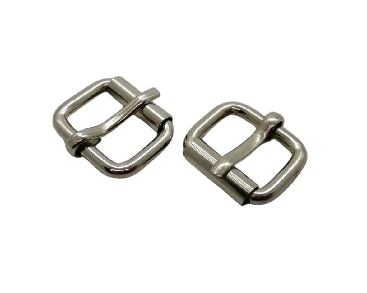 Makaralı Dilli Ayar Tokası 2 cm 2 Adet (Leathercraft, Deri Hobi)