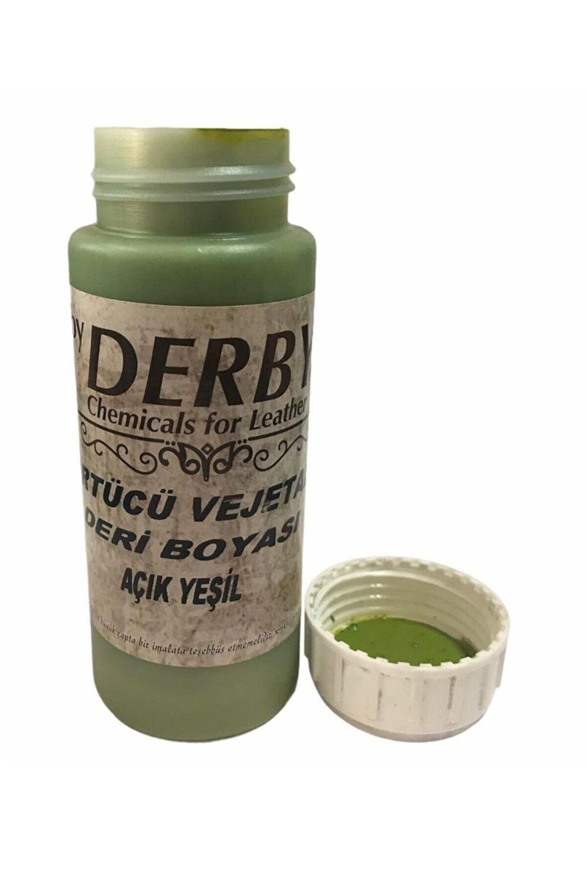 Vejetal Vaketa Deri Için Örtücü Boya 100ml (leathercraft, Deri Hobi) Açık Yeşil