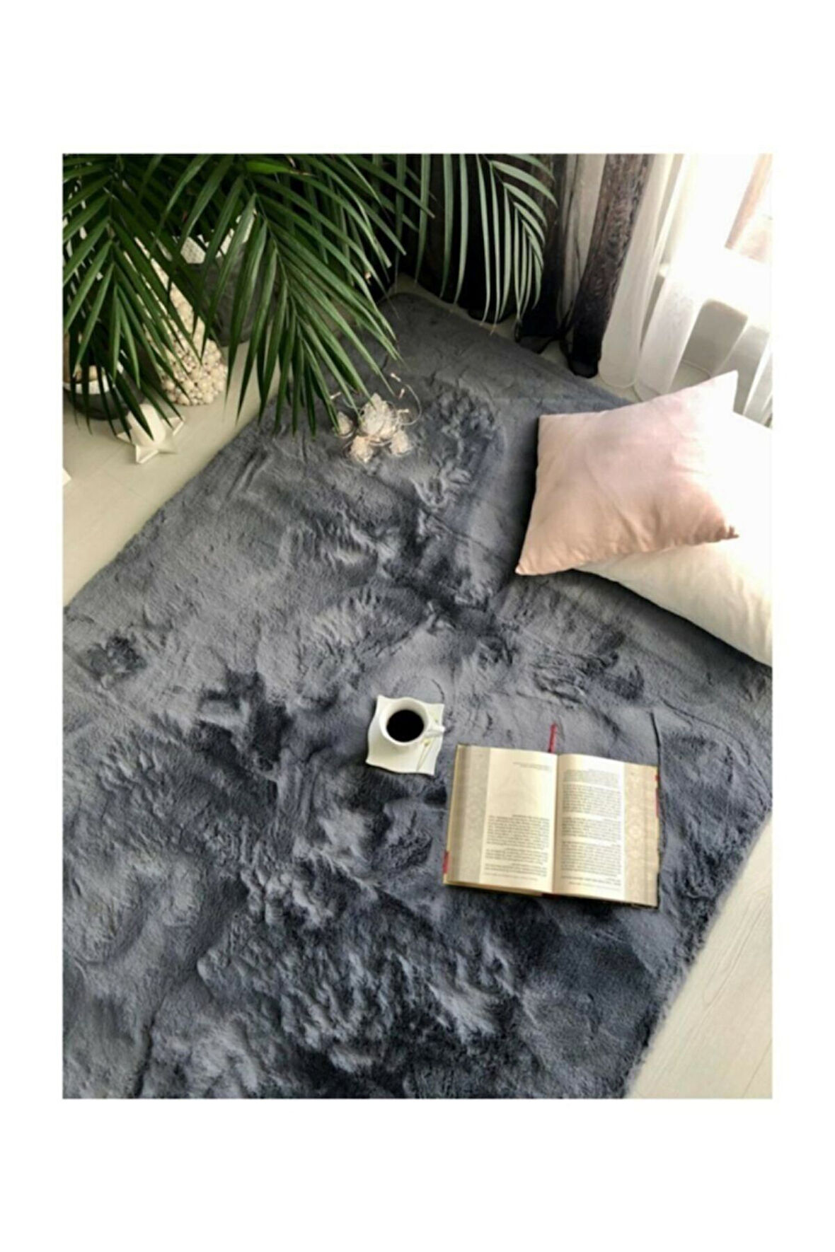 Peluş Halı Soft Krem