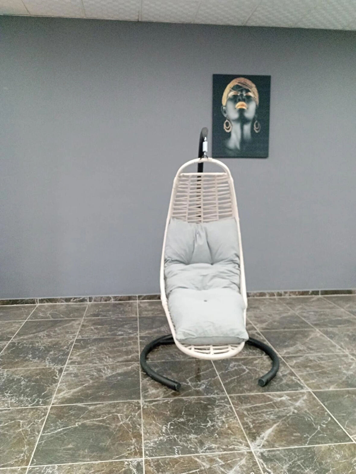  Istanbul Mob Bahçe & Balkon Salıncağı Ayak Uzatmalı Krem