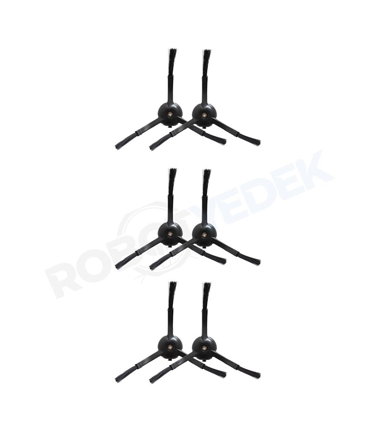 Xiaomi S10T STFCR01SZ Uyumlu 6 Adet Siyah Yan Fırça