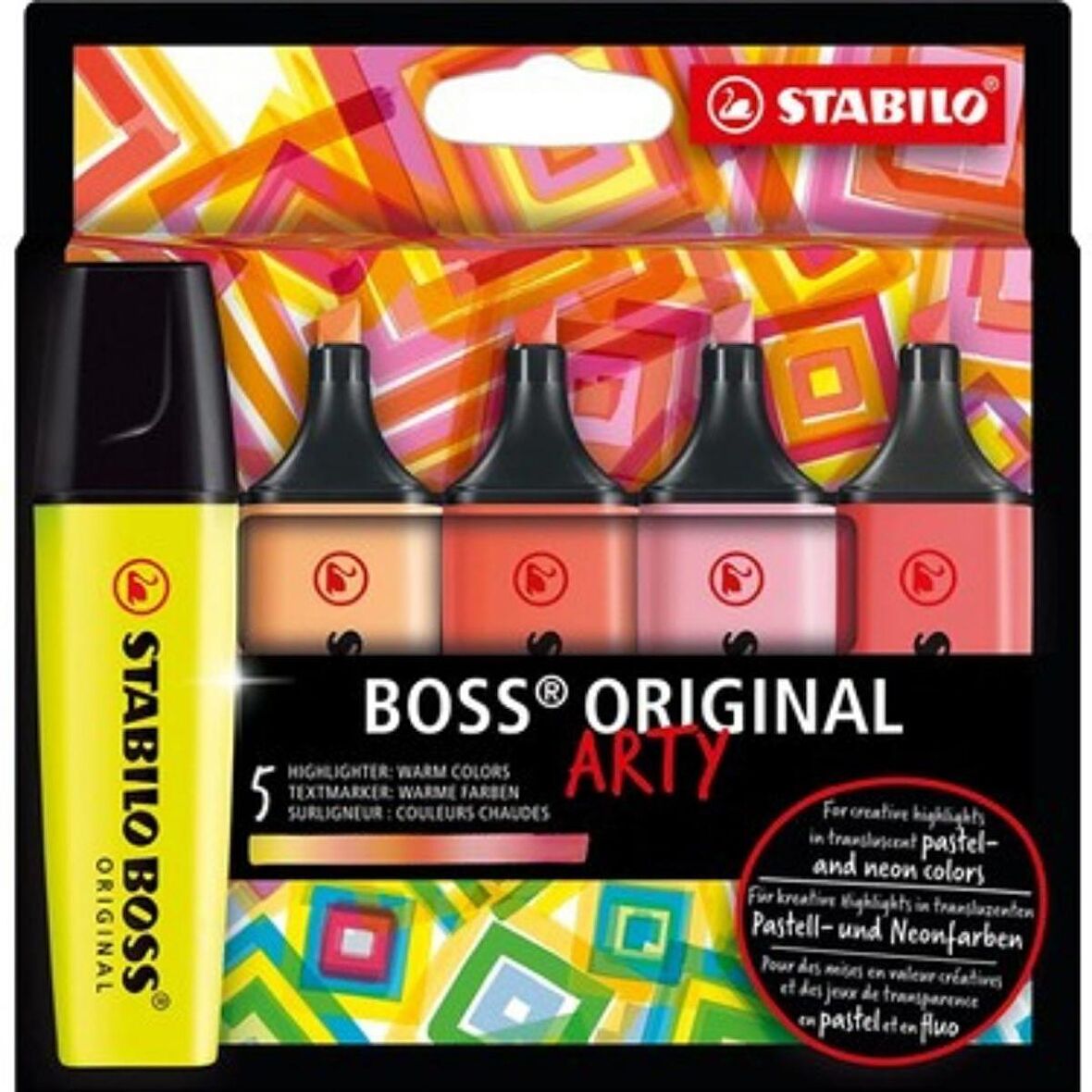 Stabilo Boss Arty Original Fosforlu Kalem 6'lı Sıcak Tonlar Seti