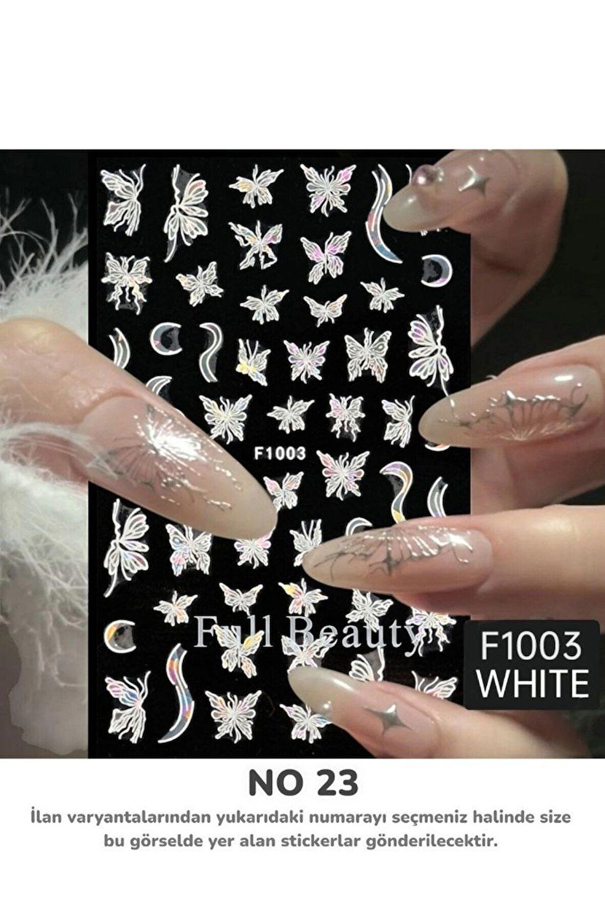 Renkli ve Desenli Tırnak Stickerları - Nail Art Sticker Çeşitleri - Su ile Yapışan Kolay Uygulama
