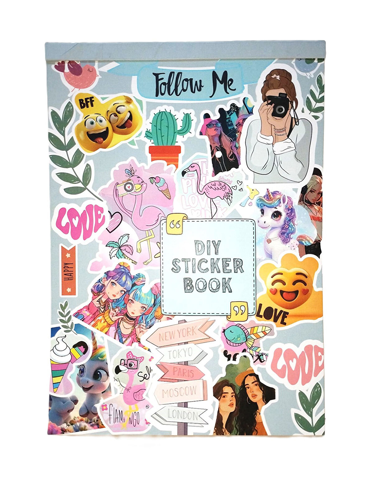 Hayal Sepeti DIY Sticker Book Sticker Kitabı Soft Edition 24x17cm  600+