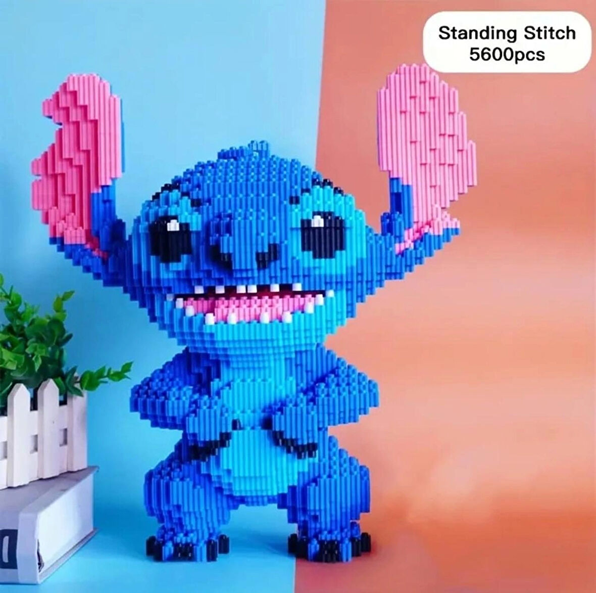 5600 Parça (Kutulu) Orijinal Stitch Karikatür Yapı Blokları - Stitch Anime Temalı Parti Oyunları- LEGO - karne hediyesi