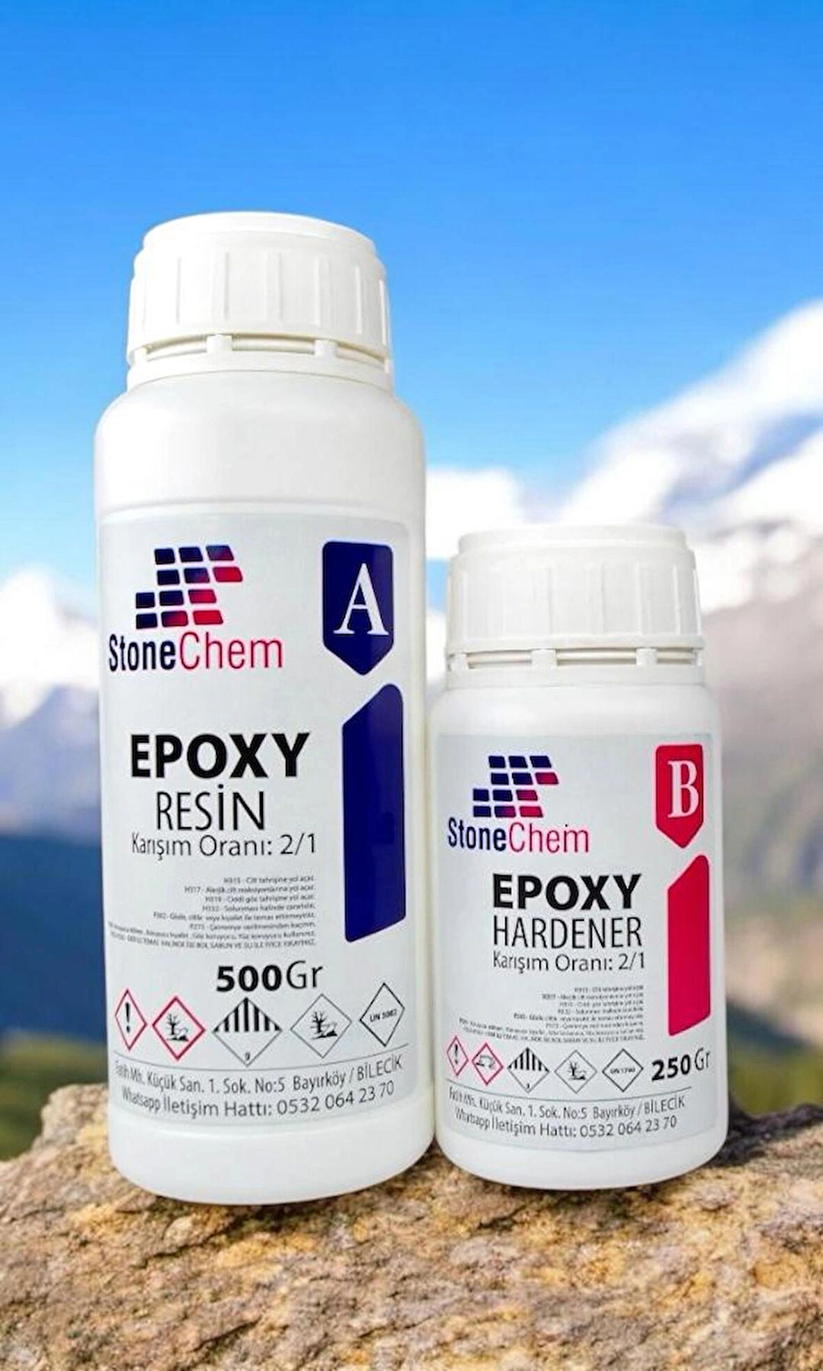 Stonemix Süper Şeffaf Epoksi Reçine 750 GR.