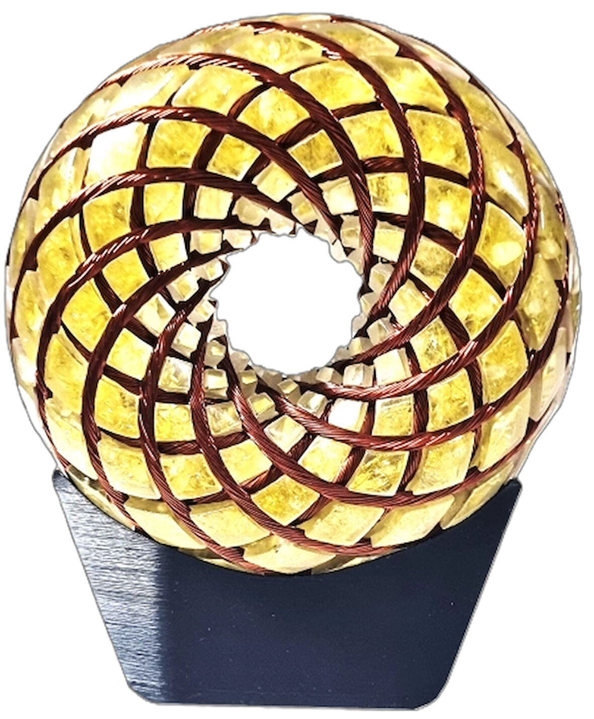 Z-Torus Energy Bobini Sarı Kuars Rodin Coil Pemf 15CM