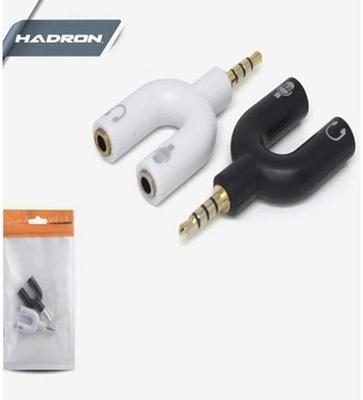 Hadron HR4612/1000 Aux TO 2Aux M/2F Adaptör Mikrofon Kulaklık