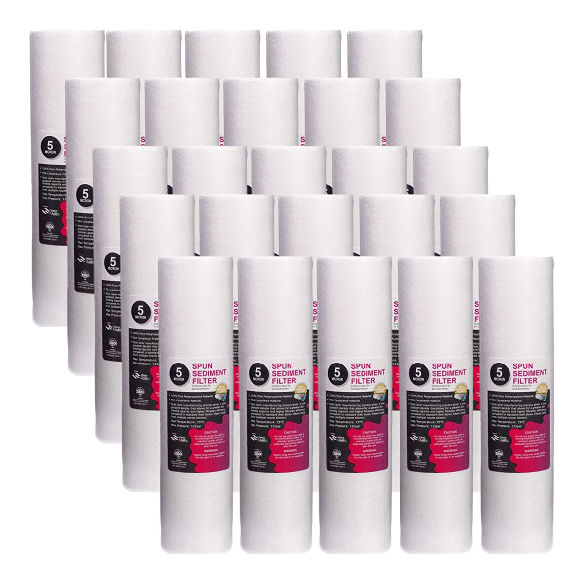 Lotto Filters Su Arıtma Pp Sediment Filtre 5 Mikron 10 Inc 25'li