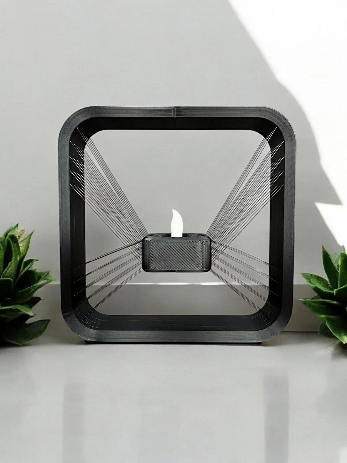 Havada Süzülen Işık: Modern 3D Baskı Dekoratif Mumluk