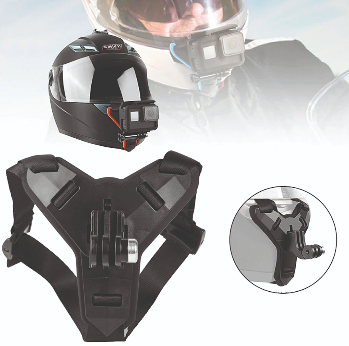 SW 711 Kask Kamera Tutucu