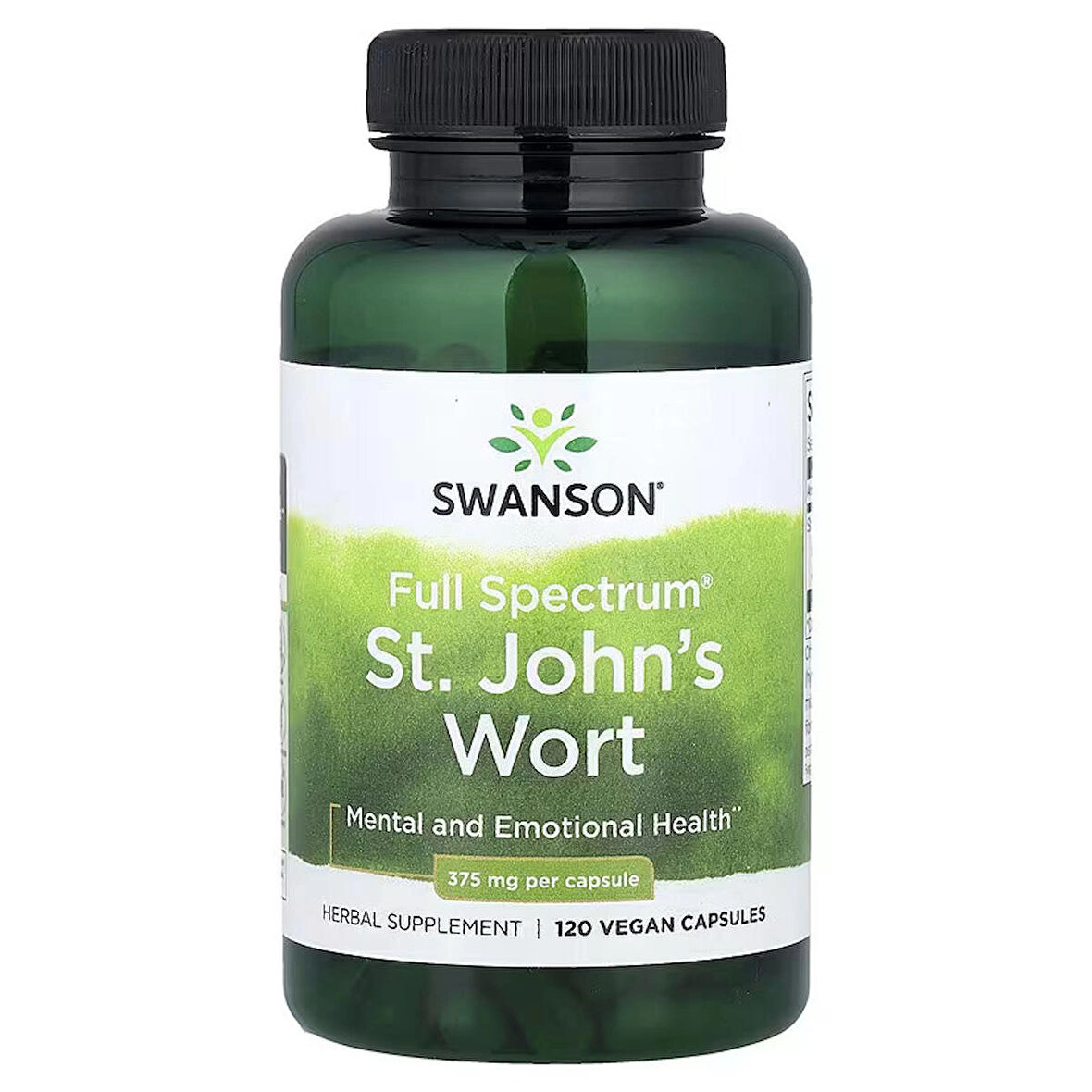 Swanson Full Spectrum St. John's Wort Mental and Emotional Health 375 mg 120 Vegan Caps