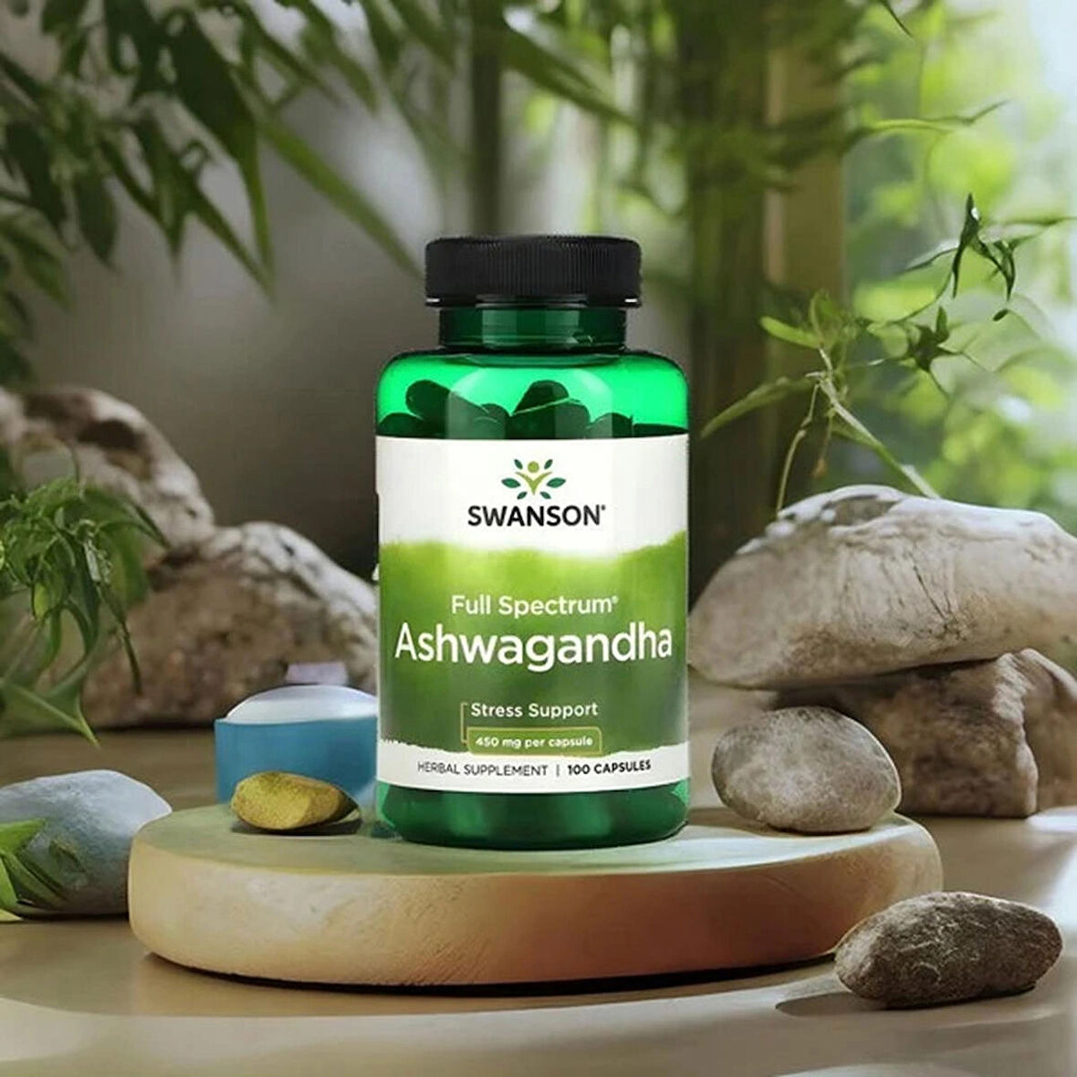 Swanson, Ashvagandha 450 mg, 100 capsules