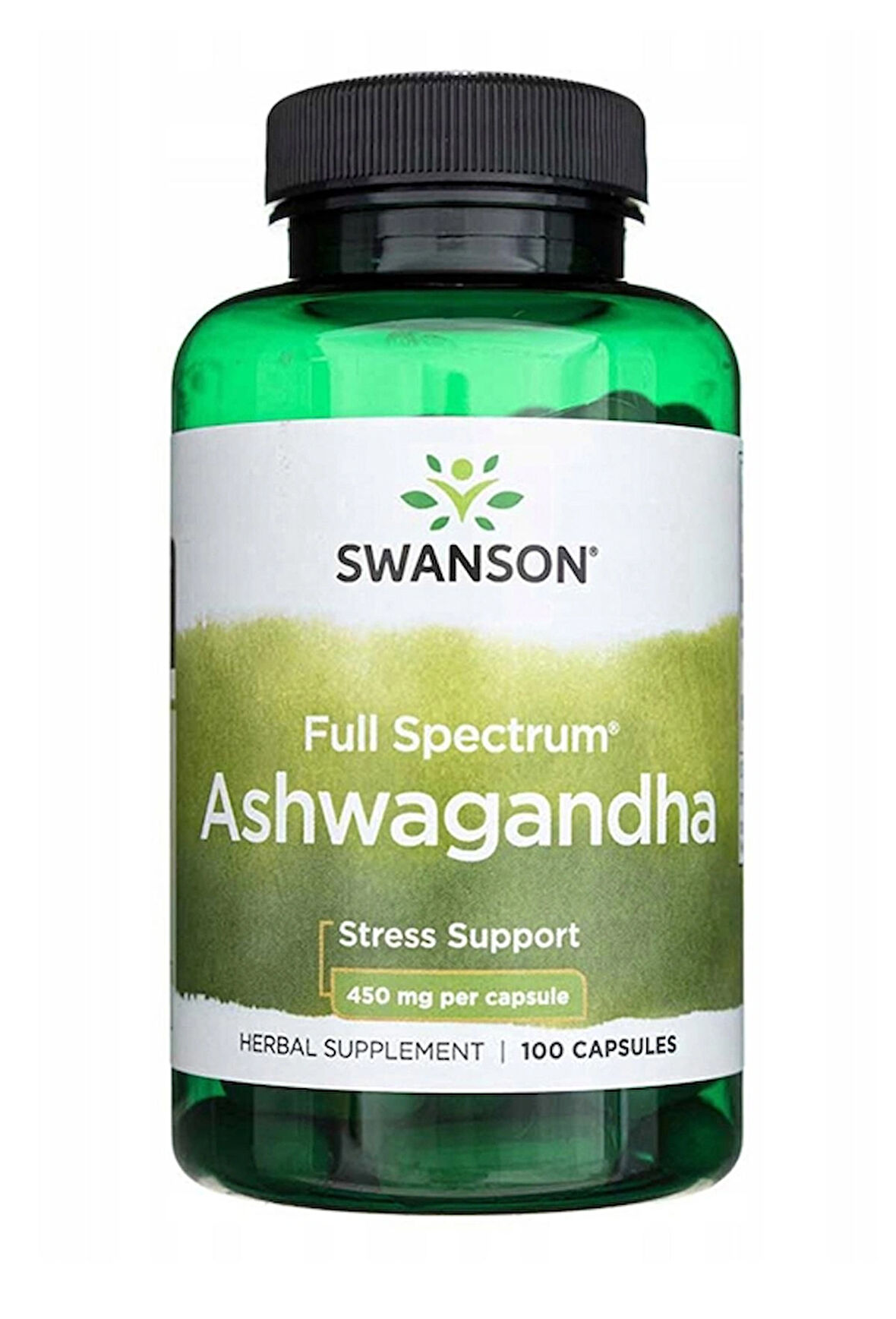 Swanson Full Spectrum Hint Ginseng Stress Support 450 mg 100 CAPS