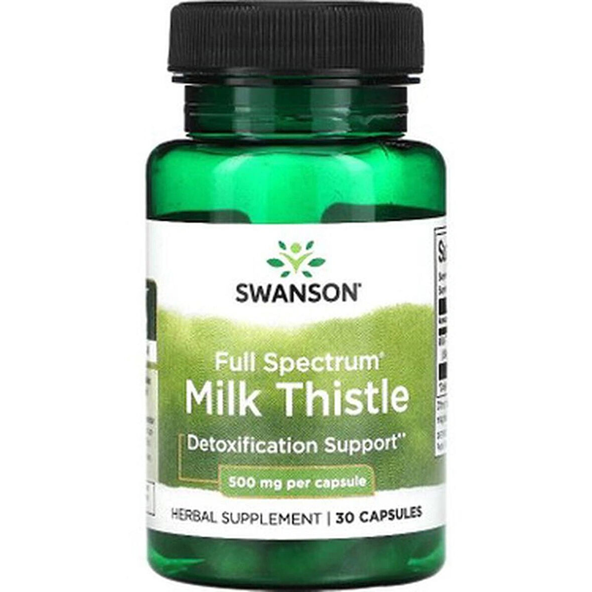 Swanson Full Spectrum Milk Thistle Deve dikeni (Detox) 500 mg, 30 Capsules