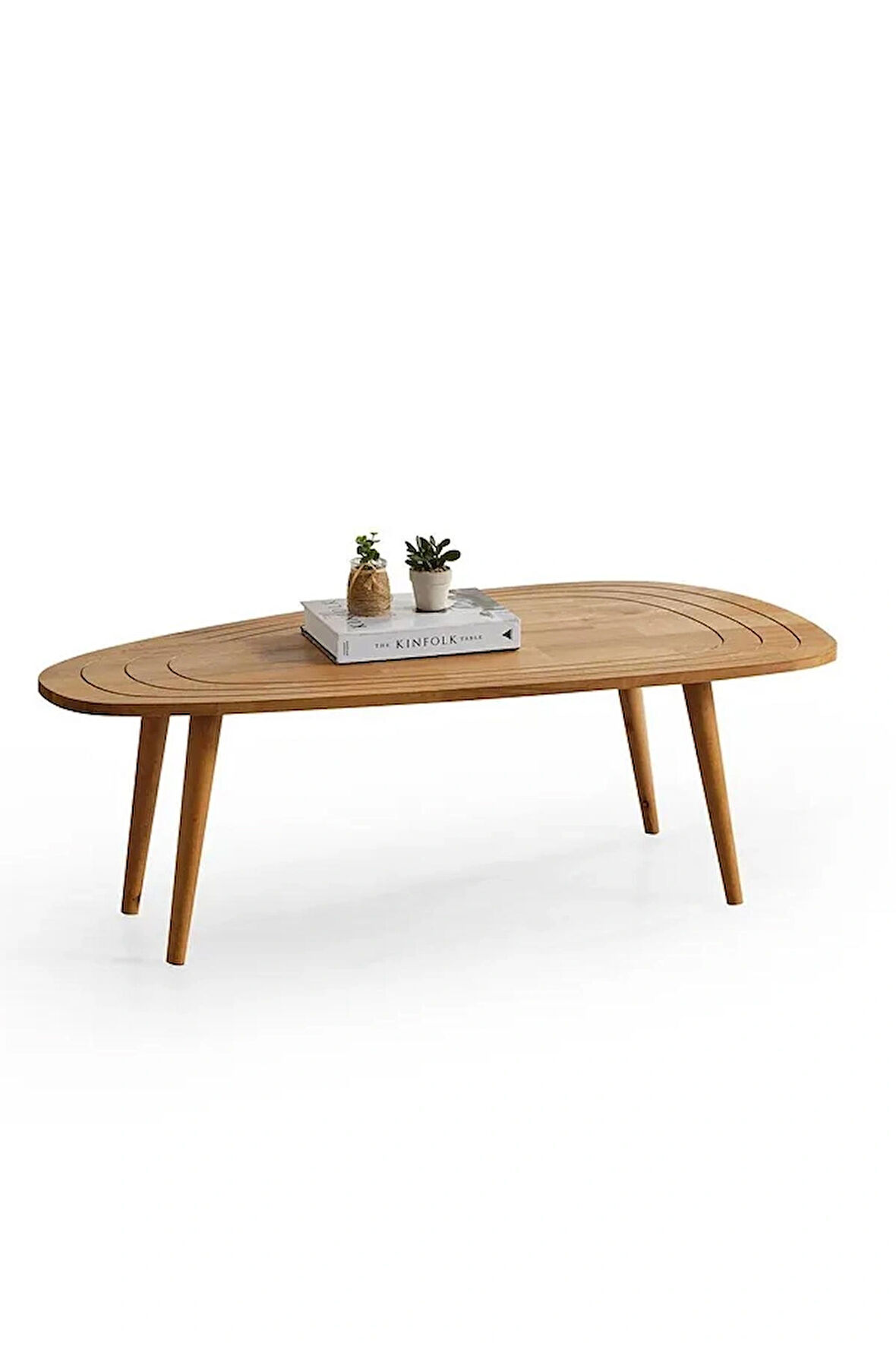 FAVdecor Sweet Masif Doğal Ahşap Orta Sehpa, Modern Masif Orta Sehpa Meşe 