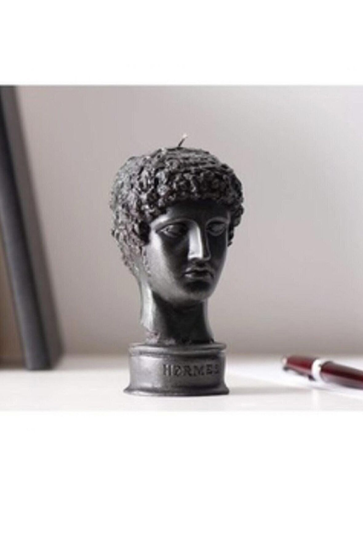 12cm Hermes Dekoratif Kokulu Heykel Büst Mum