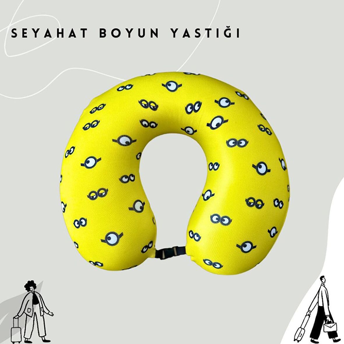 RaViscoPillow Visco Hafızalı Ortopedik Seyahat Boyun Yastığı