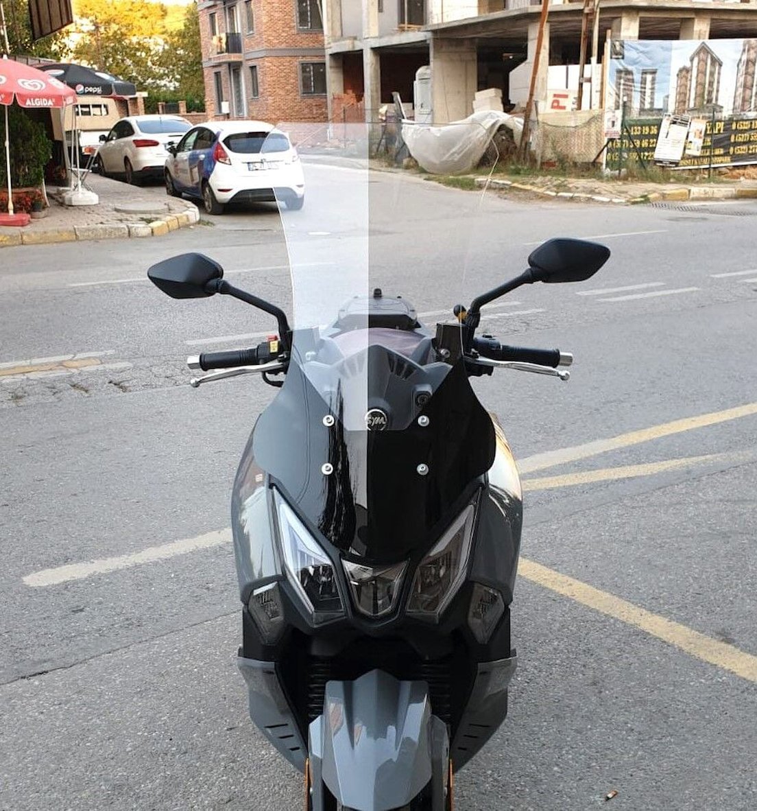 Joyride Model MOTOCAM SYM Joyride 300 Ön Cam 2023-2026 Model 75cm Şeffaf Renkli 4mm ...