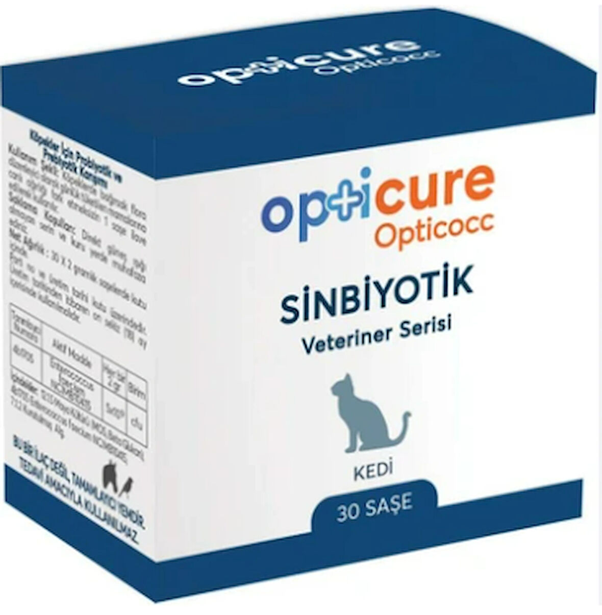 Opticure Cat Synbiotic Prebiyotik + Probiyotik Kedi 30 Şase