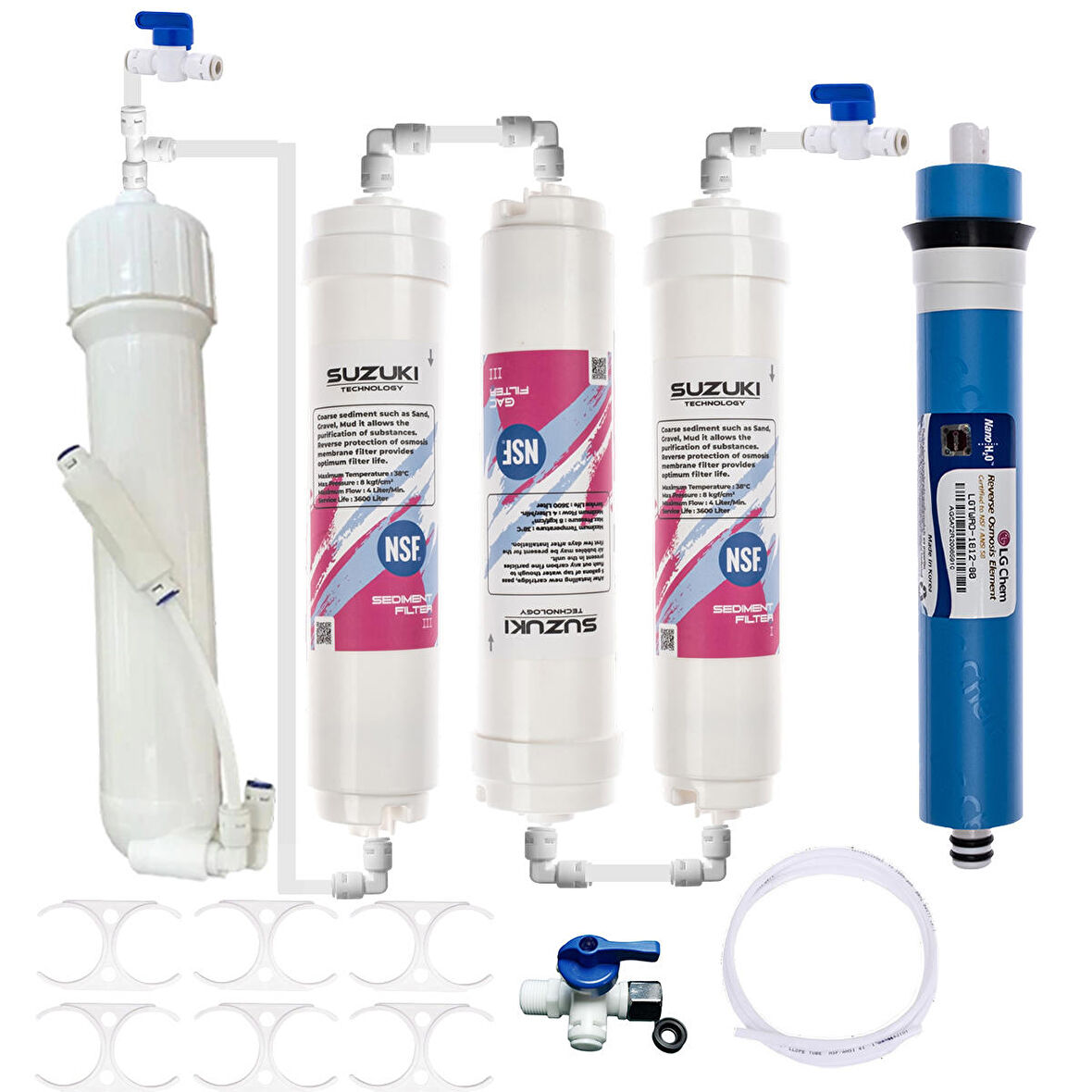 Akvaryum Tipi Su Arıtma, Çift Çıkışlı Ve Saf Su Sistemi (LG Membranlı)