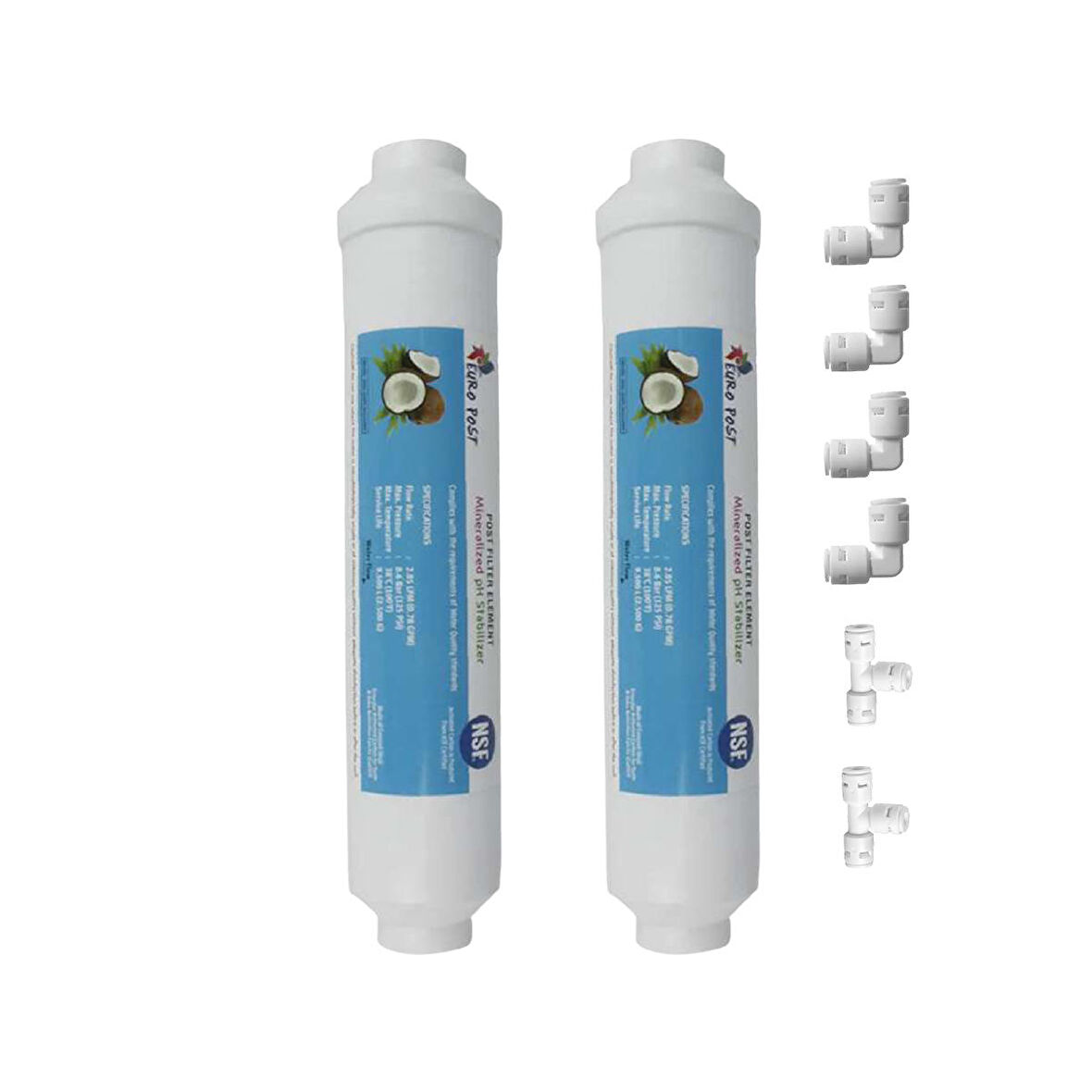 Reverse Osmosis Tezgahaltı Su Arıma Cihazı Tatlandırıcı Son Karbon Filtre 2'li
