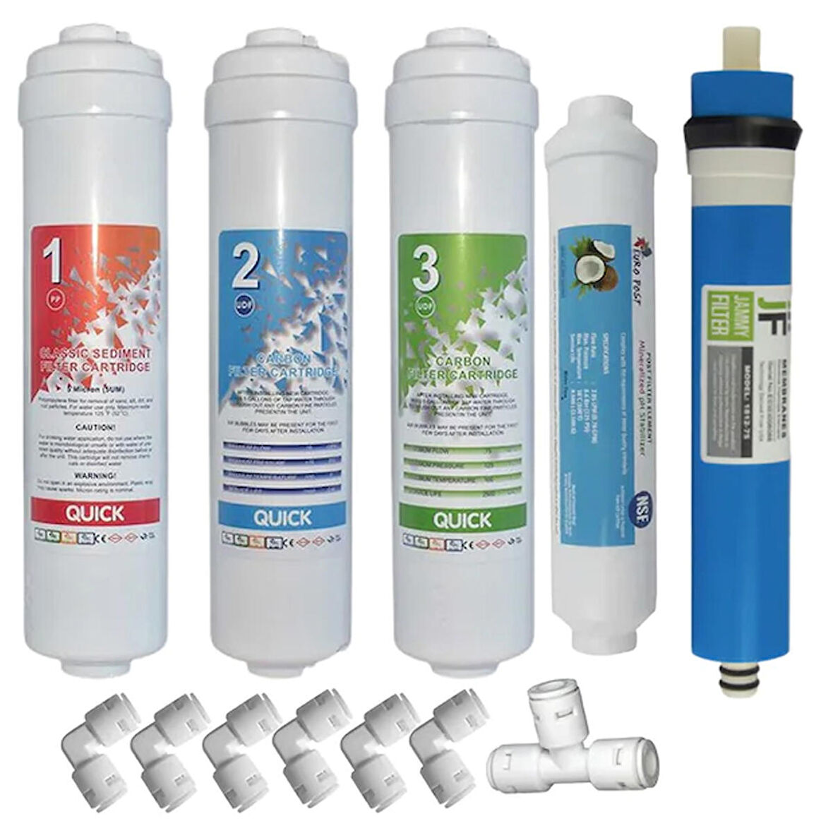 Su Arıtma Filtresi Inline Filtre Seti Reverse Osmos Filtre Seti