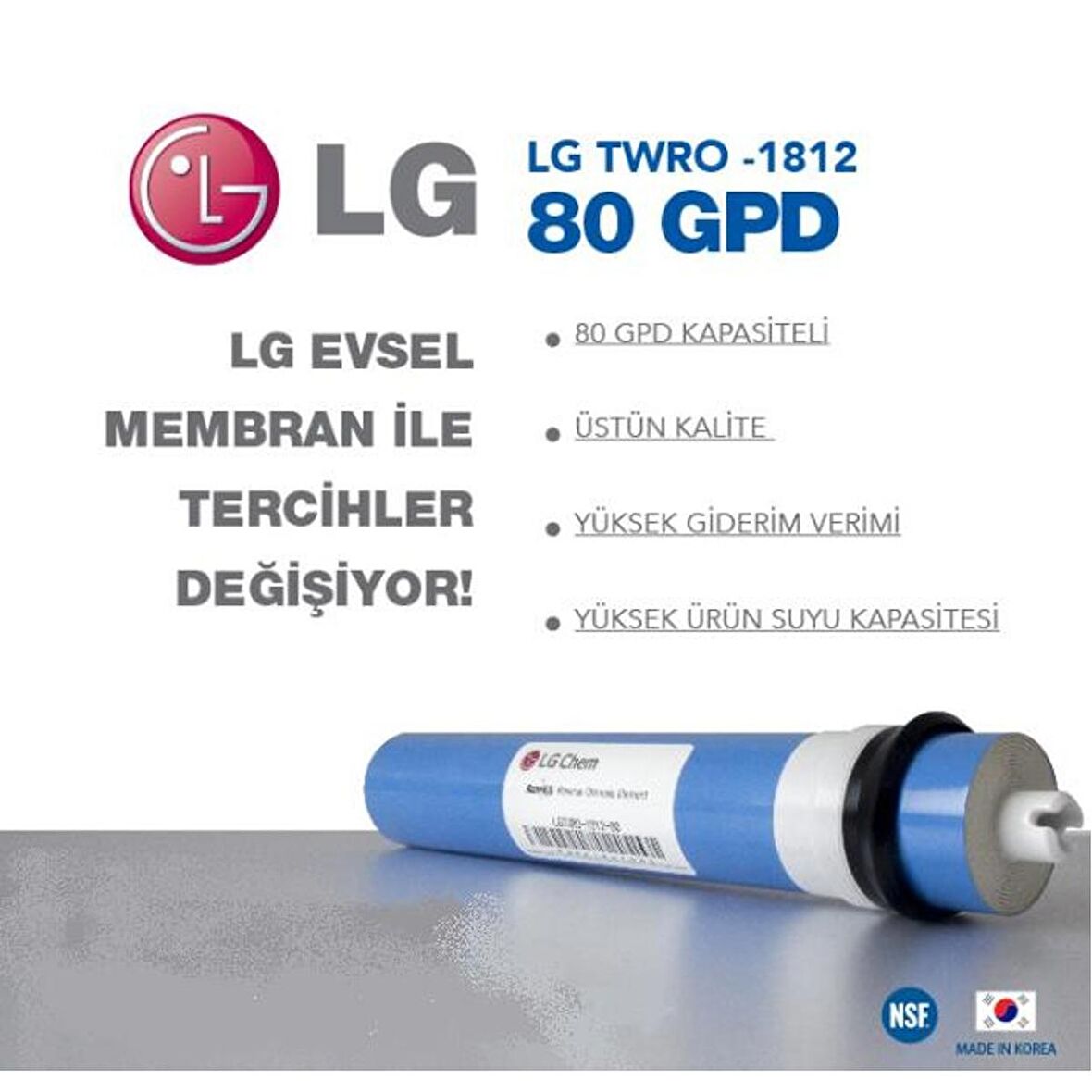 Lg Membran Su Arıtma Filtresi